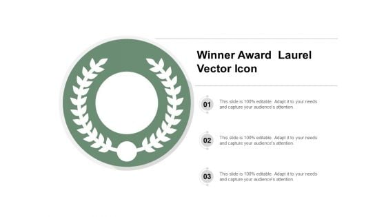 Winner Award Laurel Vector Icon Ppt Powerpoint Presentation File Infographic Template