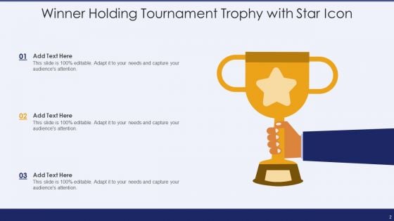 Winner Icon Ppt PowerPoint Presentation Complete Deck With Slides