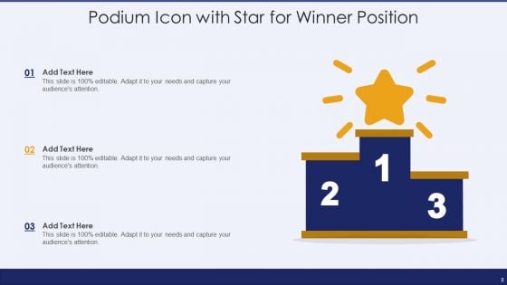 Winner Icon Ppt PowerPoint Presentation Complete Deck With Slides