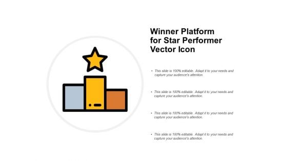 Winner Platform For Star Performer Vector Icon Ppt PowerPoint Presentation Infographics Influencers