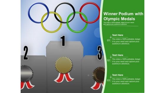 Winner Podium With Olympic Medals Ppt Powerpoint Presentation File Themes Pdf