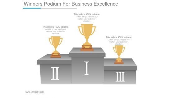 Winners Podium For Business Excellence Ppt PowerPoint Presentation Inspiration