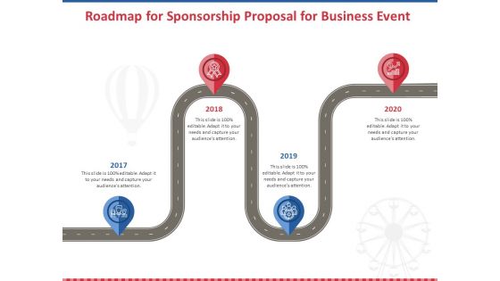 Winning Event Sponsorship Roadmap For Sponsorship Proposal For Business Event Demonstration PDF