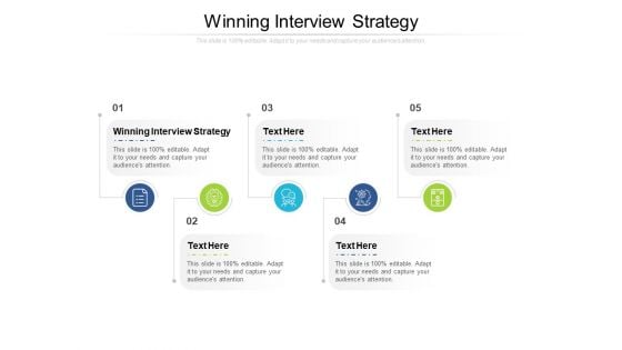 Winning Interview Strategy Ppt PowerPoint Presentation Professional Master Slide Cpb Pdf