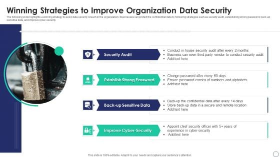 Winning Strategies To Improve Organization Data Security Pictures PDF Winning Strategies To Improve Organization Data Security Pictures PDF