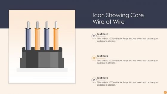 Wire Icon Ppt PowerPoint Presentation Complete Deck With Slides