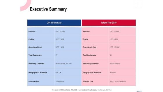 Wireless Phone Information Management Plan Executive Summary Infographics PDF