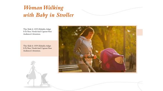 Woman Walking With Baby In Stroller Ppt PowerPoint Presentation Gallery Designs Download PDF