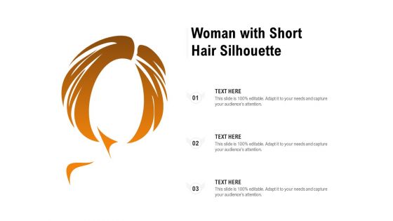 Woman With Short Hair Silhouette Ppt PowerPoint Presentation Model Graphics Design PDF