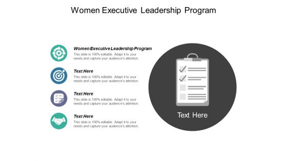 Women Executive Leadership Program Ppt PowerPoint Presentation Portfolio Infographics