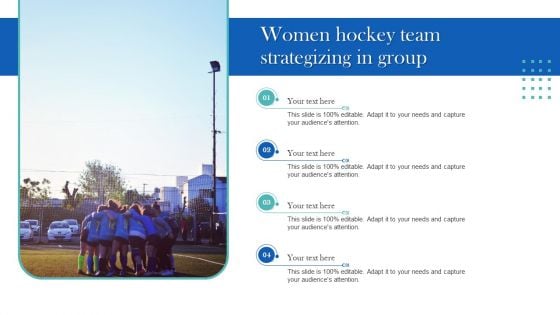 Women Hockey Team Strategizing In Group Themes PDF