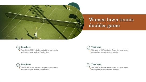 Women Lawn Tennis Doubles Game Formats PDF