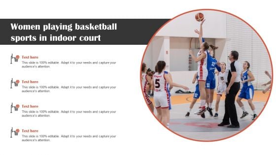 Women Playing Basketball Sports In Indoor Court Graphics PDF