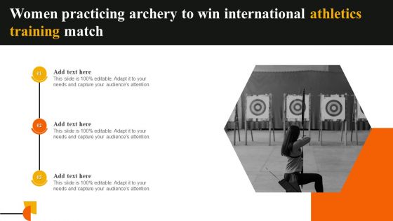 Women Practicing Archery To Win International Athletics Training Match Topics PDF