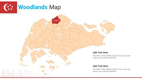 Woodlands Map PowerPoint Presentation PPT Template PDF