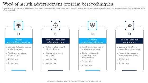 Word Of Mouth Advertisement Program Best Techniques Rules PDF