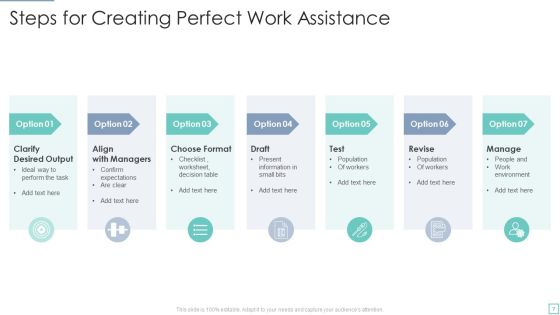 Work Assistance Ppt PowerPoint Presentation Complete With Slides Slide07