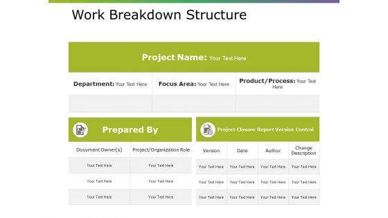 Work Breakdown Structure Ppt PowerPoint Presentation Portfolio Display