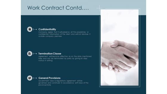 Work Contract Contd Ppt PowerPoint Presentation Ideas Inspiration