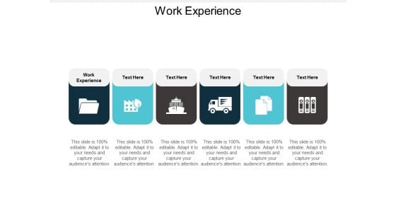 Work Experience Ppt PowerPoint Presentation Gallery Guide Cpb