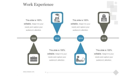 Work Experience Ppt PowerPoint Presentation Layouts