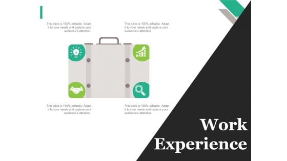 Work Experience Tamplate 1 Ppt PowerPoint Presentation Pictures Sample