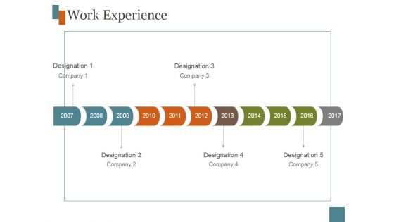 Work Experience Template 10 Ppt PowerPoint Presentation Deck