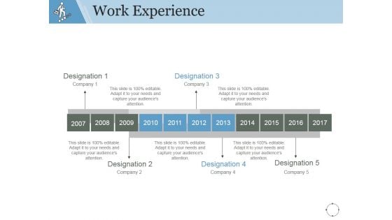 Work Experience Template 1 Ppt PowerPoint Presentation Microsoft Work Experience Template 1 Ppt PowerPoint Presentation Microsoft