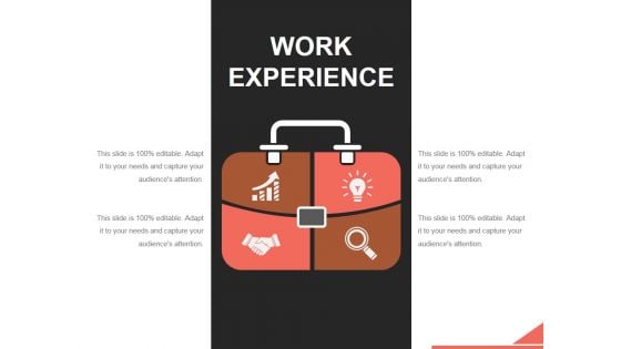 Work Experience Template 2 Ppt PowerPoint Presentation Sample