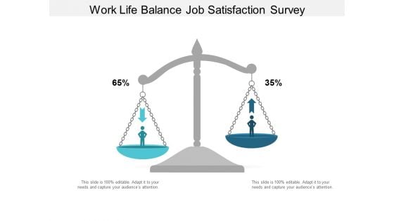 Work Life Balance Job Satisfaction Survey Ppt PowerPoint Presentation Summary Slide Portrait