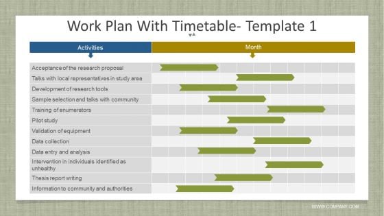 Work Plan With Timetable Template 1 Ppt PowerPoint Presentation Infographics Graphics