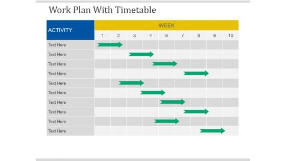 Work Plan With Timetable Template 2 Ppt PowerPoint Presentation Ideas Graphic Images