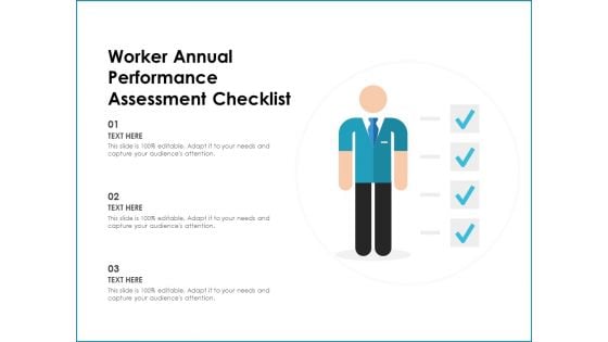 Worker Annual Performance Assessment Checklist Ppt PowerPoint Presentation Infographics Maker PDF Worker Annual Performance Assessment Checklist Ppt PowerPoint Presentation Infographics Maker PDF
