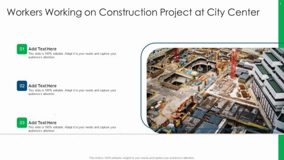 Workers Working On Construction Project At City Center Designs PDF