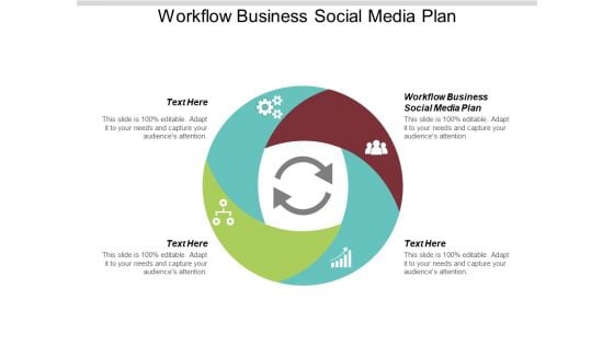 Workflow Business Social Media Plan Ppt PowerPoint Presentation Slides Vector Cpb