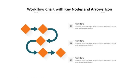 Workflow Chart With Key Nodes And Arrows Icon Ppt PowerPoint Presentation Gallery Inspiration PDF