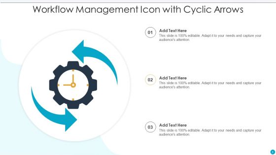 Workflow Management Icon Ppt PowerPoint Presentation Complete Deck With Slides