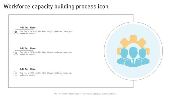Workforce Capacity Building Process Icon Mockup PDF