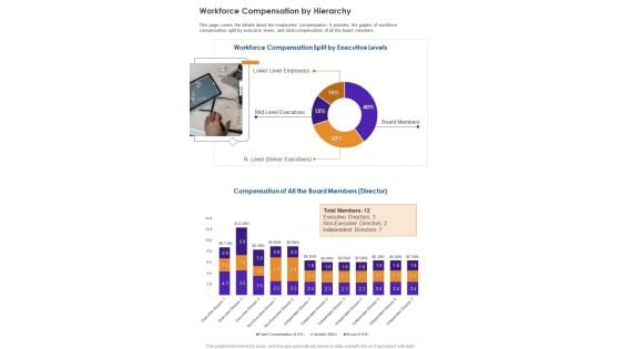 Workforce Compensation By Hierarchy One Pager Documents