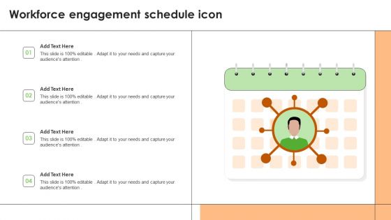 Workforce Engagement Schedule Icon Structure PDF