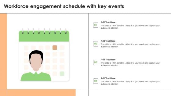 Workforce Engagement Schedule With Key Events Template PDF