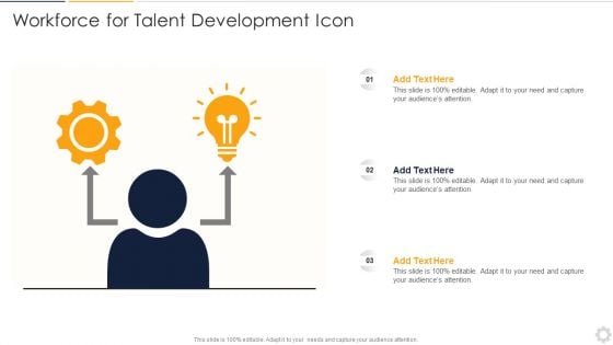 Workforce For Talent Development Icon Mockup PDF