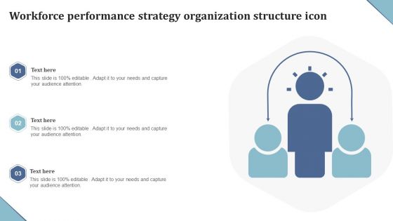 Workforce Performance Strategy Organization Structure Icon Ppt Inspiration Rules PDF