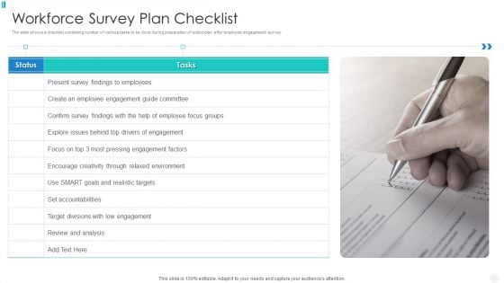 Workforce Survey Plan Checklist Structure PDF