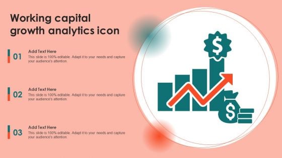 Working Capital Growth Analytics Icon Elements PDF