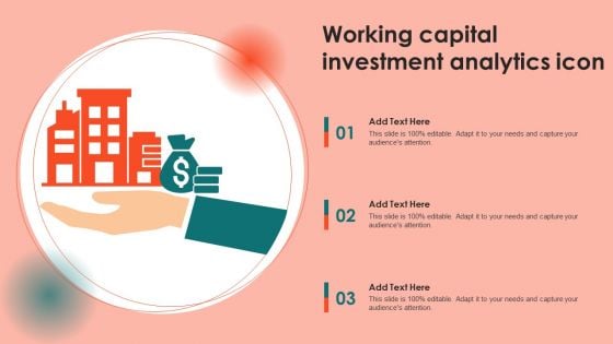 Working Capital Investment Analytics Icon Summary PDF