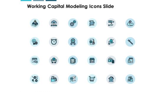 Working Capital Modeling Icons Slide Checklist Technology Ppt PowerPoint Presentation File Graphics Template