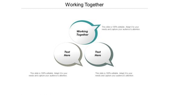 Working Together Ppt PowerPoint Presentation Icon Background Cpb