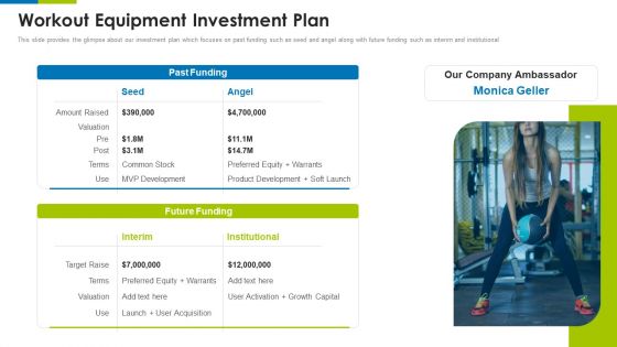 Workout Equipment Investment Plan Workout Appliance Investor Capital Funding Sample PDF Workout Equipment Investment Plan Workout Appliance Investor Capital Funding Sample PDF