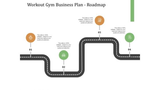 Workout Gym Business Plan Roadmap Ppt Layouts Graphic Images PDF